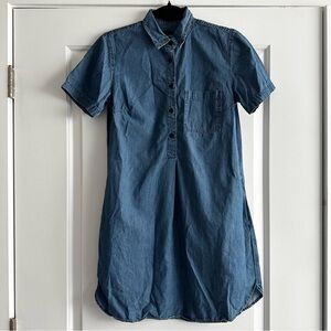 J. Crew Mercantile Blue Denim Short Sleeve Mini Dress